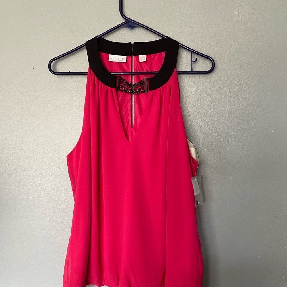 Bisou Bisou Halter Style summer top size L